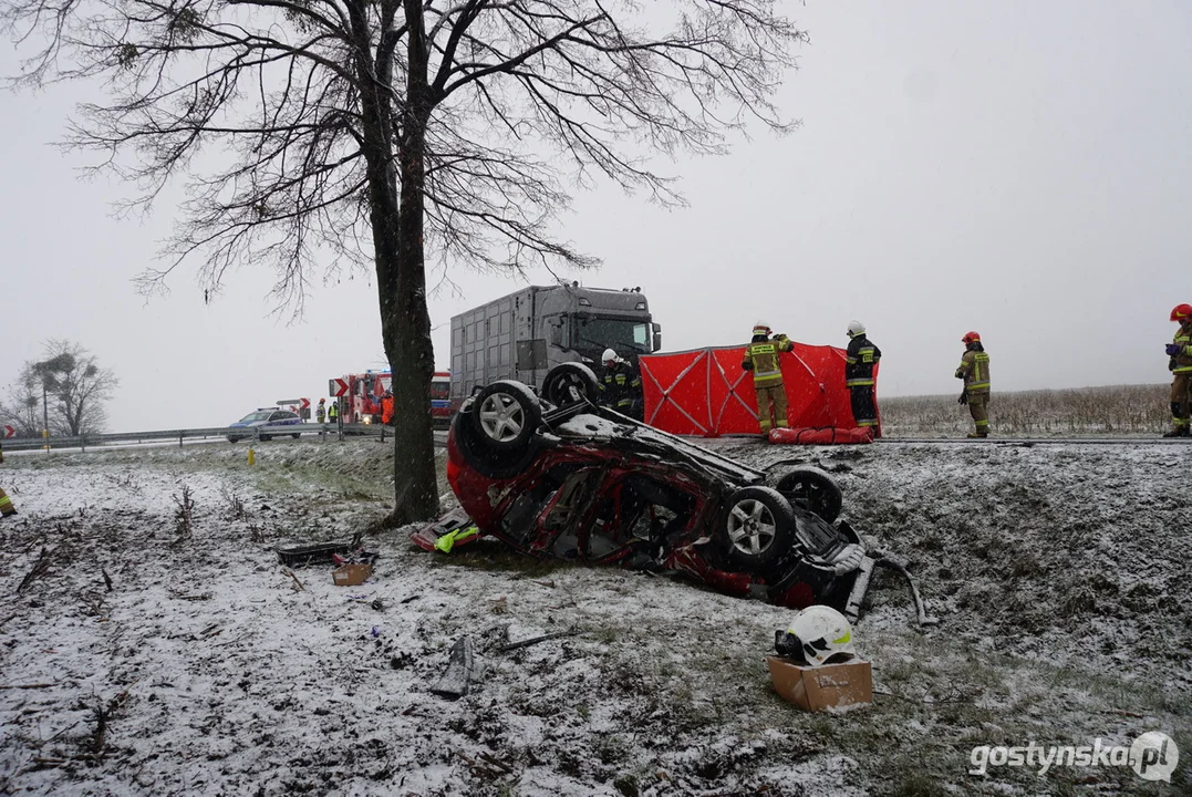 Śmiertelny wypadek na DK 12 w Dąbrówce