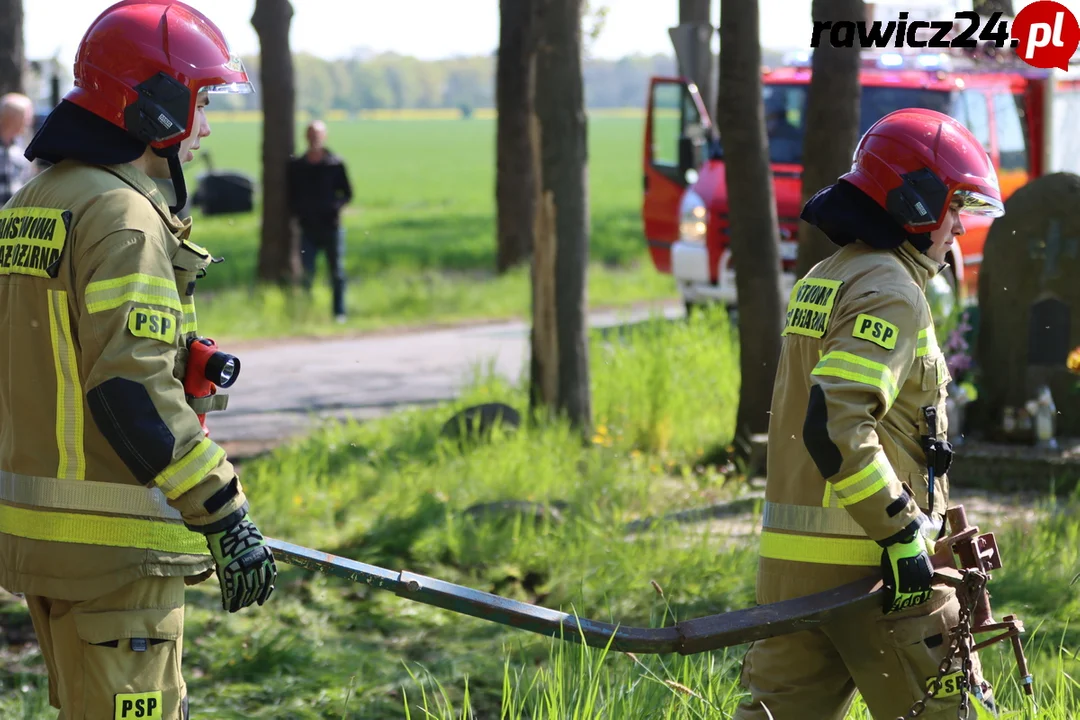 Zderzenie traktorów pod Gościejewicami