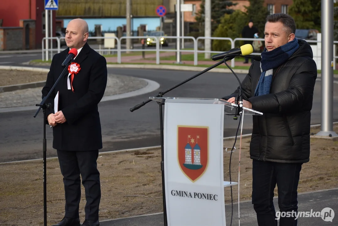 Otwarcie Ronda Powstańców Wielkopolskich w Poniecu