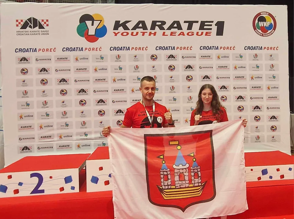 Julia Maślanka z UKEMI Kobylin na KARATE1 YOUTH LEAGUE - POREC 2023