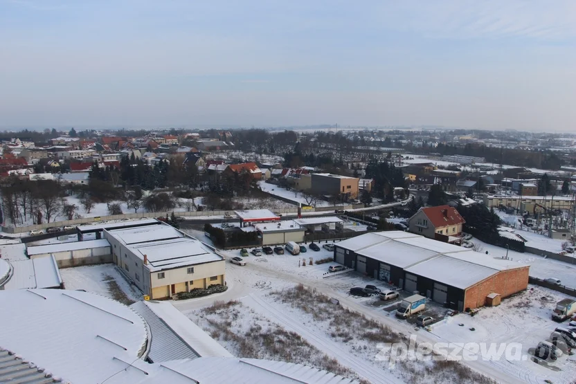 Panorama Pleszewa - widok z elewatora zbożowego