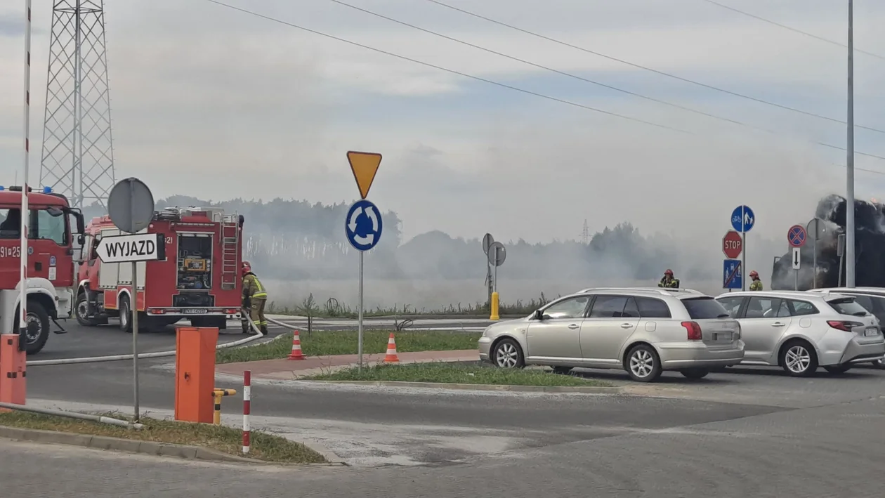 Krotoszyn. Pożar balotów