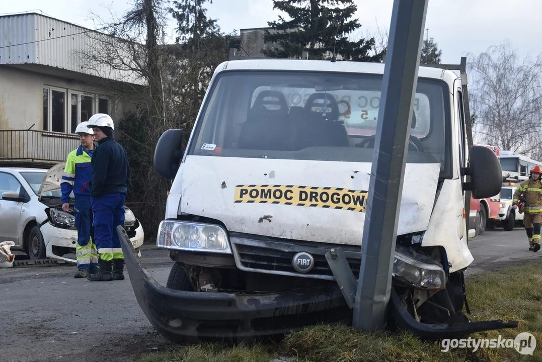 Zderzenie auto-lawety ze skodą w Sikorzynie