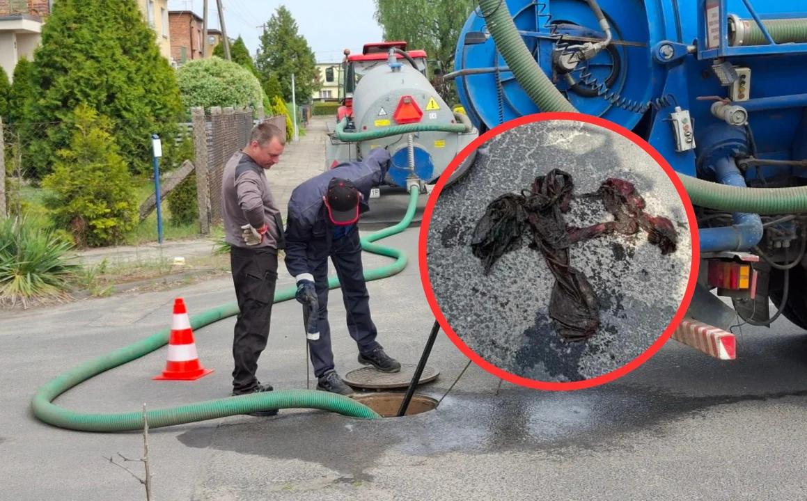 Udrażniali rury. Znaleźli to w kanalizacji. Jest istotny apel do mieszkańców