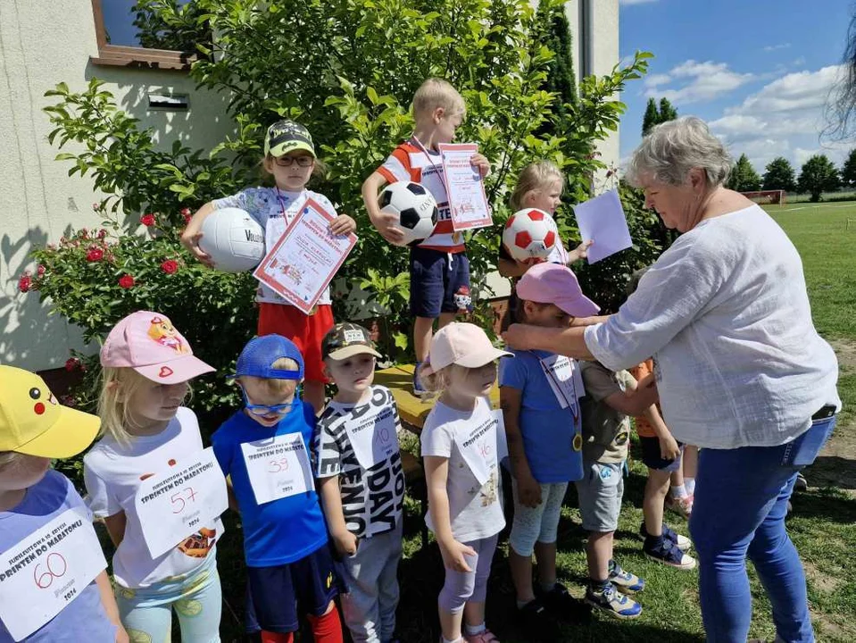 Przedszkolaki z Mieszkowa w akcji „Sprintem do maratonu”