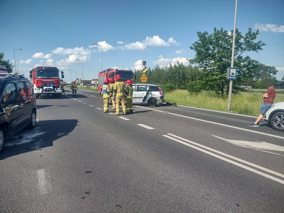 Kolizja na Koźmińskiej w Pleszewie