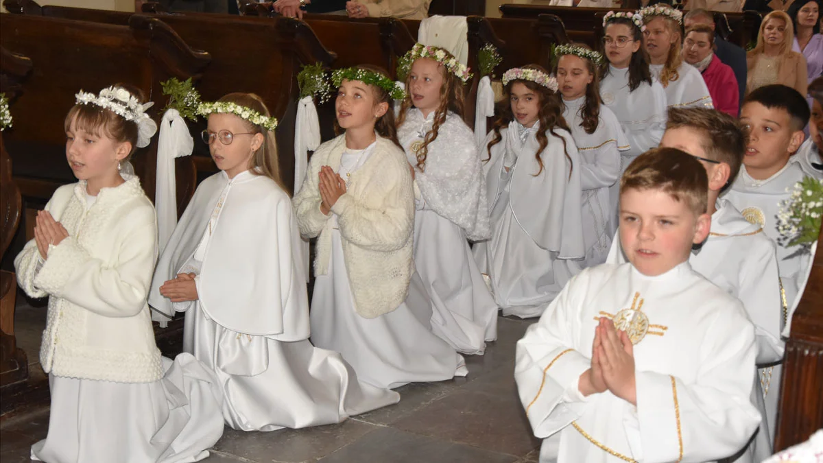 Dzieci z parafii w Borku Wielkopolskim przystąpiły do I Komunii Świętej