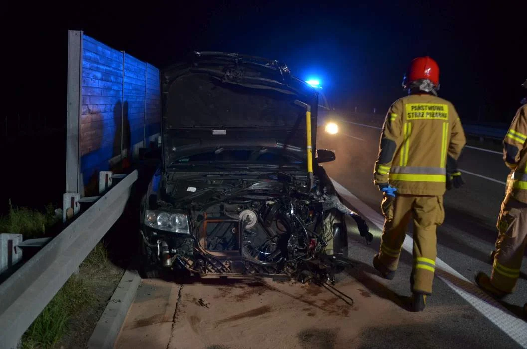 Pijany kierowca audii spowodował kolizję na obowodnicy Jarocina