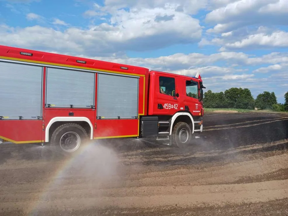 Pożar w Boguszynku w gminie Nowe Miasto