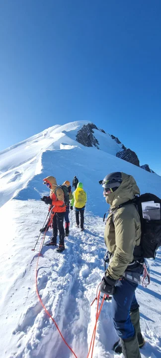 Ultramaratończyk Rafał Przybył z Bodzewka Pierwszego zdobył Mont Blanc