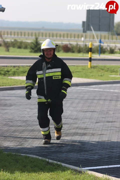 Ćwiczenia strażaków na MOP-ie Golina Wielka