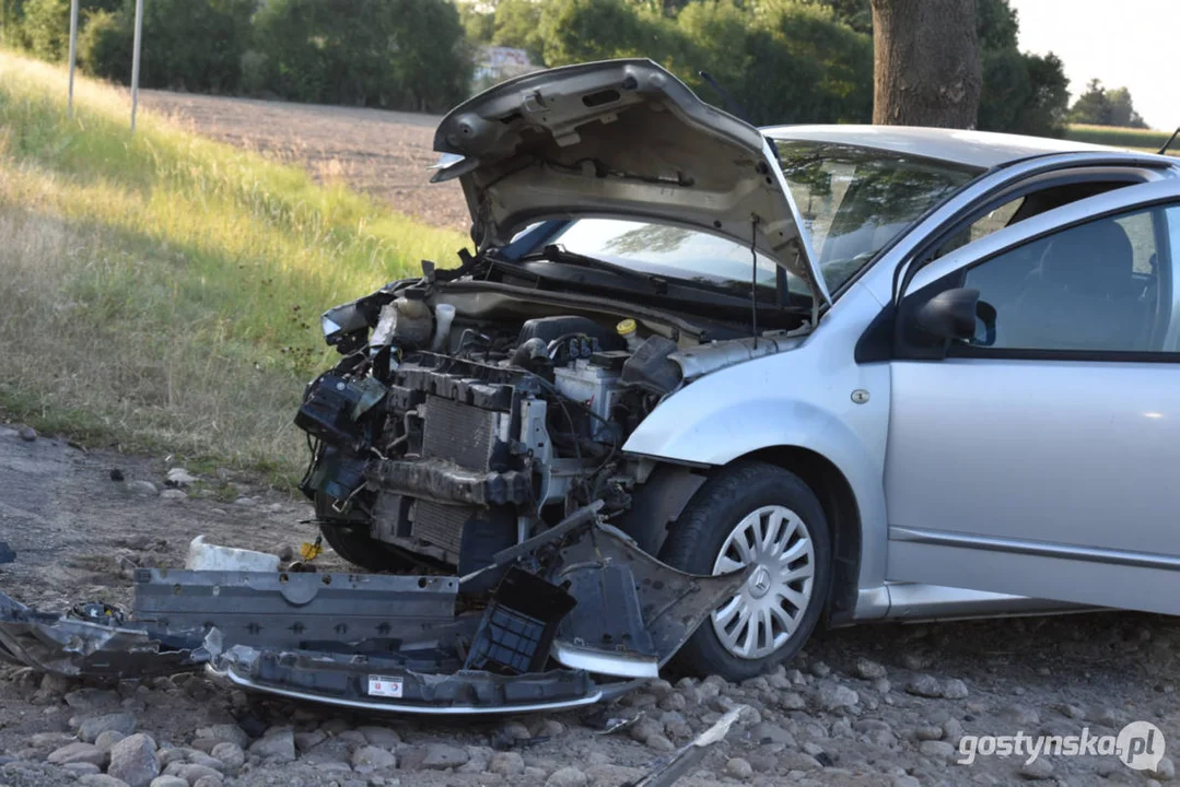 Wypadek na drodze za Pogorzelą