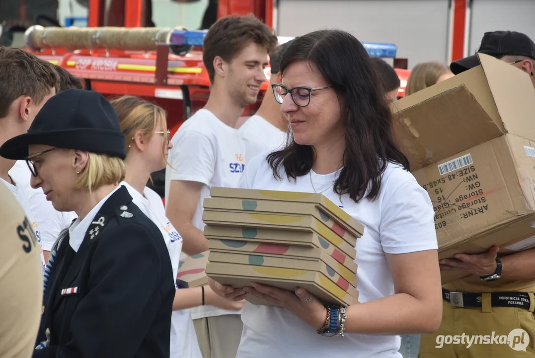 Projekt "Czerwony rydwan" MDP OSP Krobia. Strażacki Melex "Florek" zaprezentowany