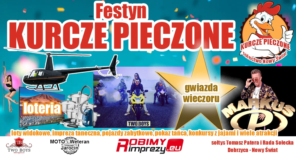 Festyn "Kurczę pieczone" w gminie Dobrzyca