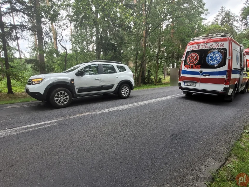 Wypadek na drodze wojewódzkiej 324 pomiędzy Rondem Załęcze a miejscowością Wiewierz