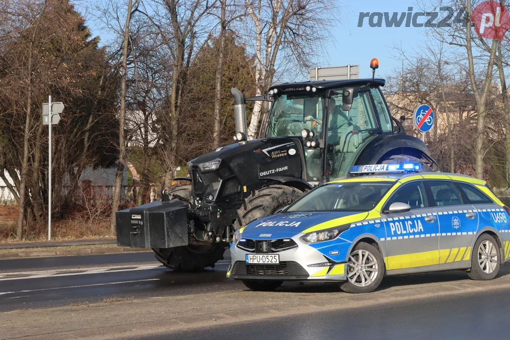 Rolnicy przejechali z gminy Miejska Górka do Rawicza i z powrotem