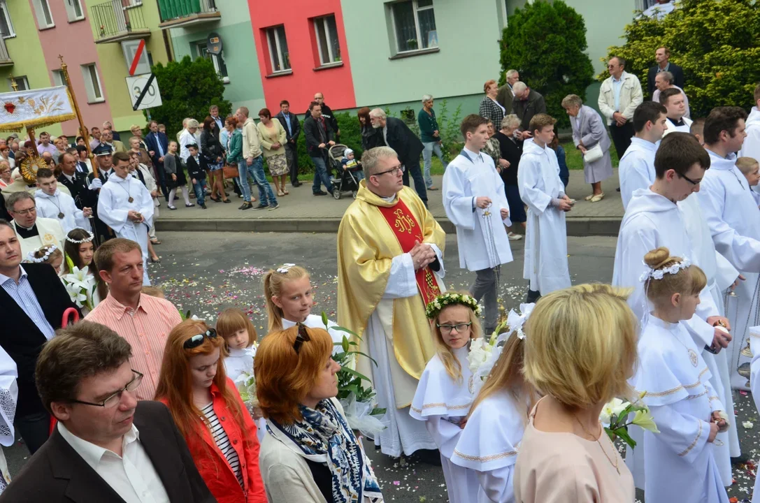 Procesja Bożego Ciała ulicami Krotoszyna w 2016 roku