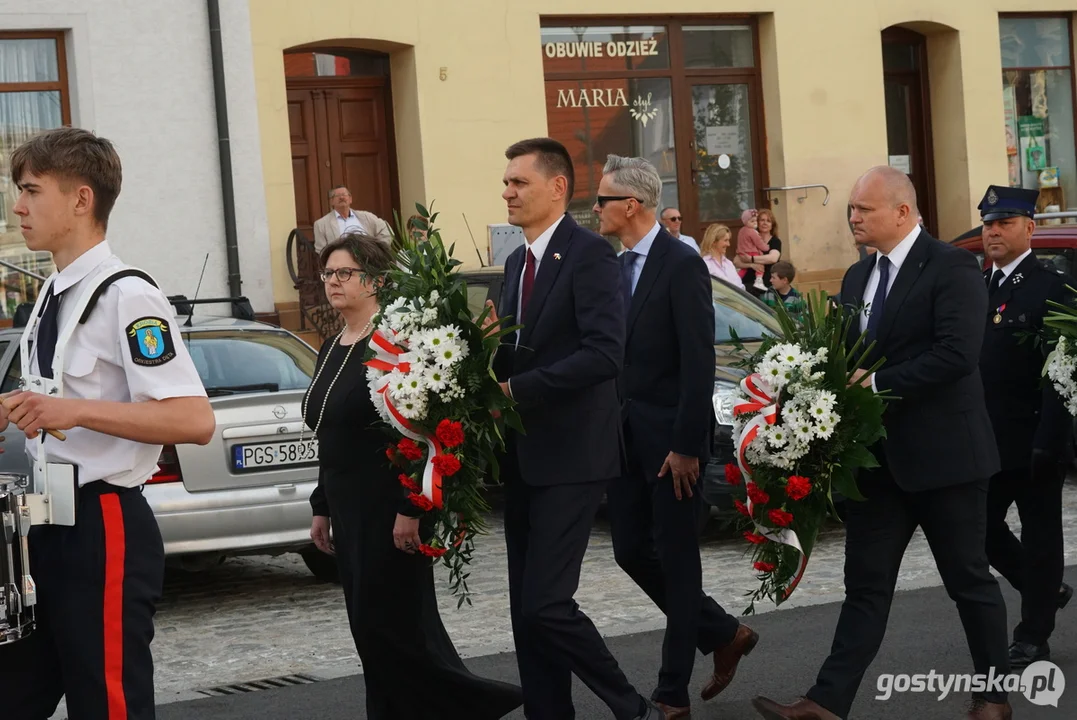 Poświęcenie figury Św. Jana Nepomucena w Krobi