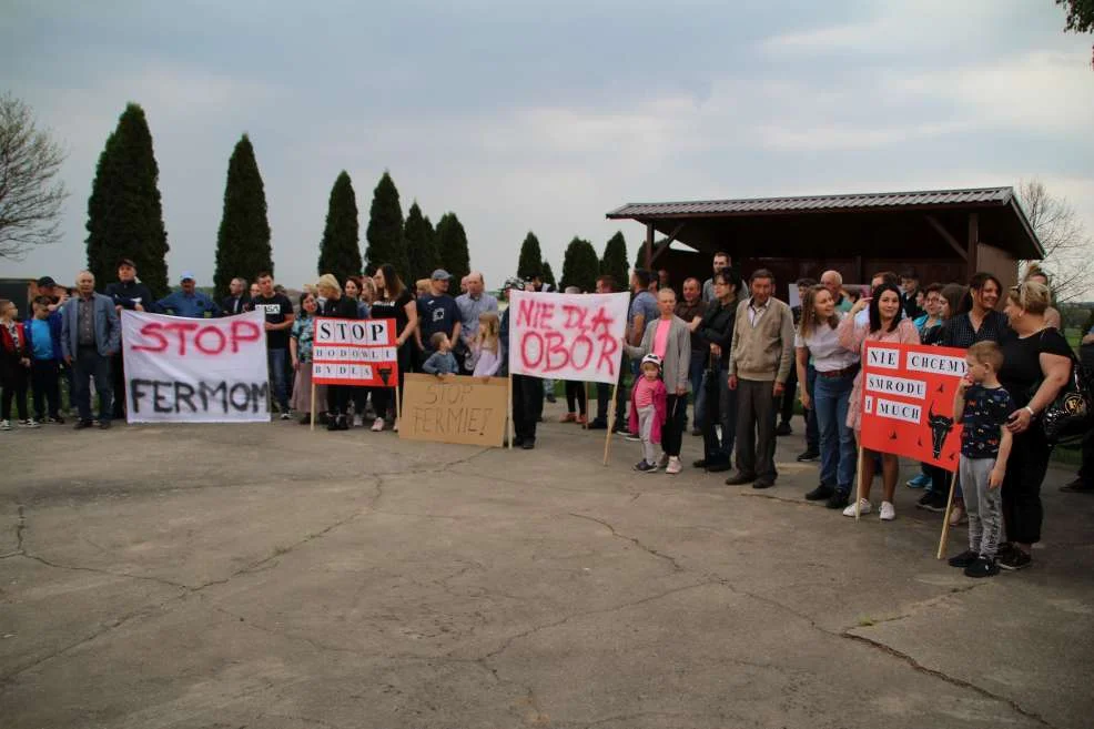 Protest przeciwko budowie ogromnej obowy w Kadziaku