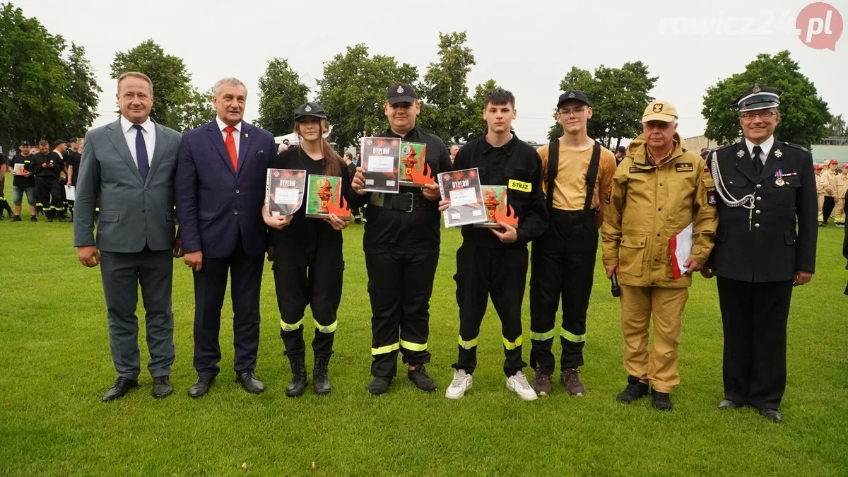 Ćwiczenie bojowe i podsumowanie Gminnych Zawodów Sportowo-Pożarniczych w Jutrosinie