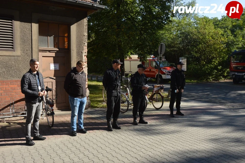 Ćwiczenia strażaków w szpitalu w Rawiczu