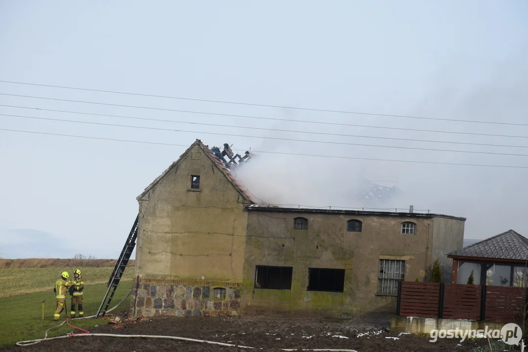 Pożar stodoły w Drogoszewie