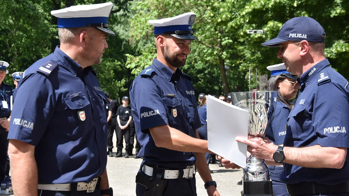 Podsumowanie 34. Konkursu "Policjant Ruchu Drogowego 2024" - finał  wojewódzki w Gostyniu.