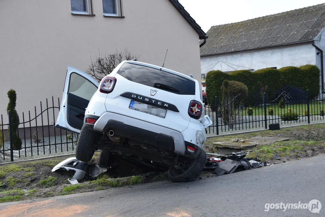 Zderzenie dwóch samochodów w Skoraszewicach (gm. Pępowo)