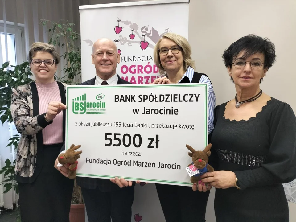 Bank Spółdzielczy w Jarocinie na swoje 155-lecie przekazał 40 tys. zł darowizn