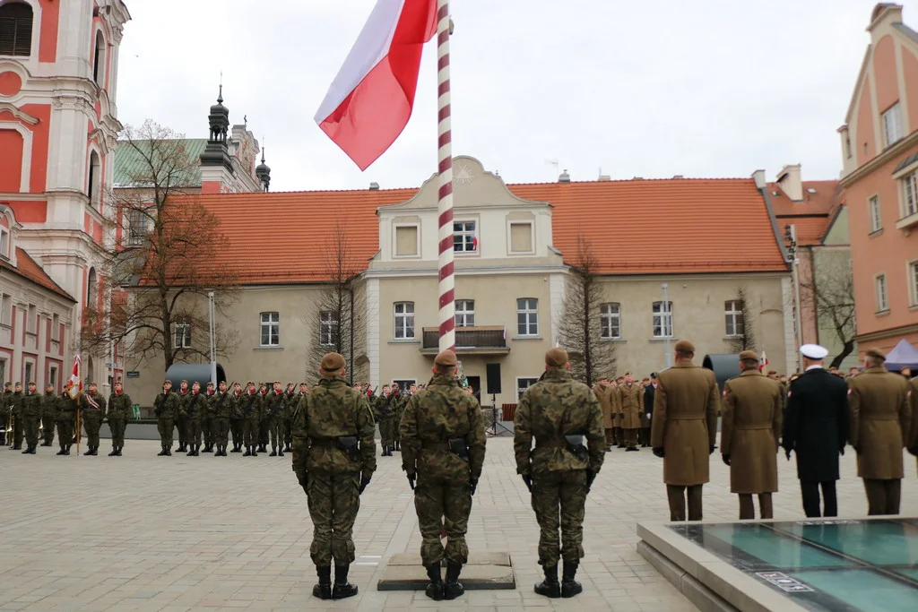 Przysięga żołnierzy 12. Wielkopolskiej Brygady Obrony Terytorialnej