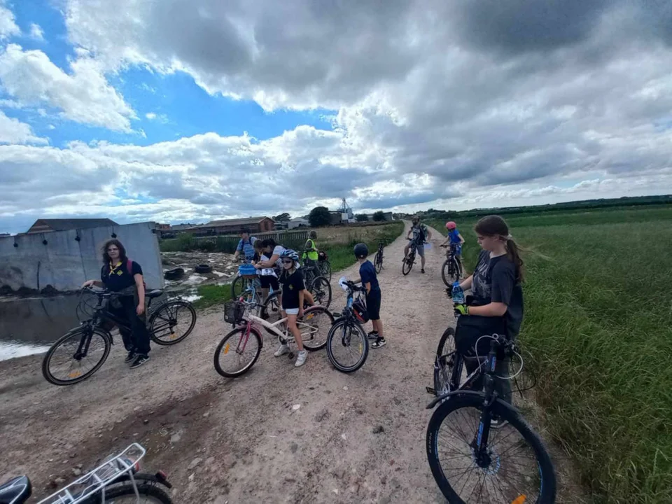 Rowerowa zbiórka harcerzy i zuchów z Gostynia i podsumowanie sezonu