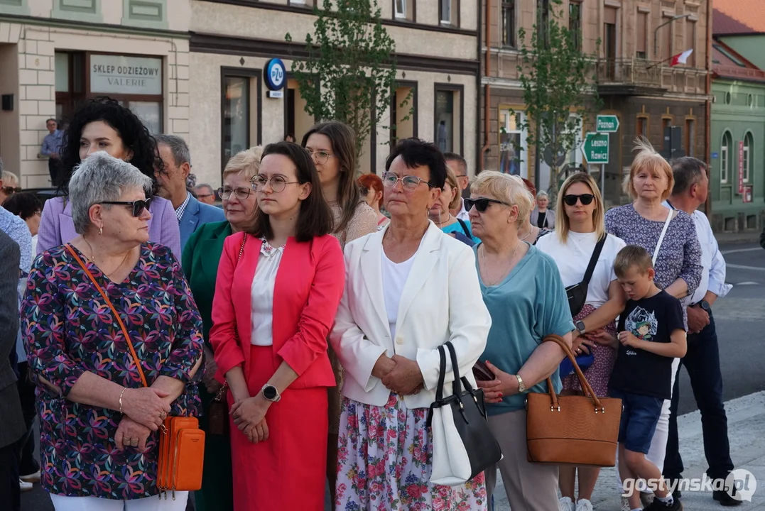 Poświęcenie figury Św. Jana Nepomucena w Krobi