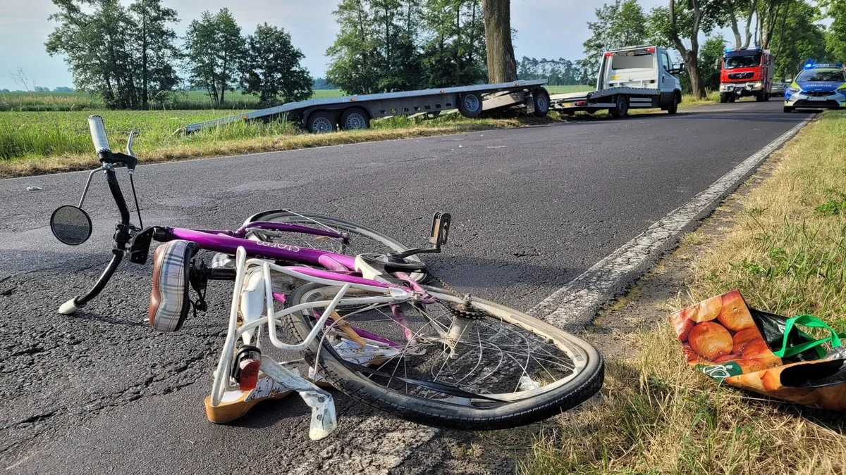 Potrącenie rowerzystki pod Tarchalinem