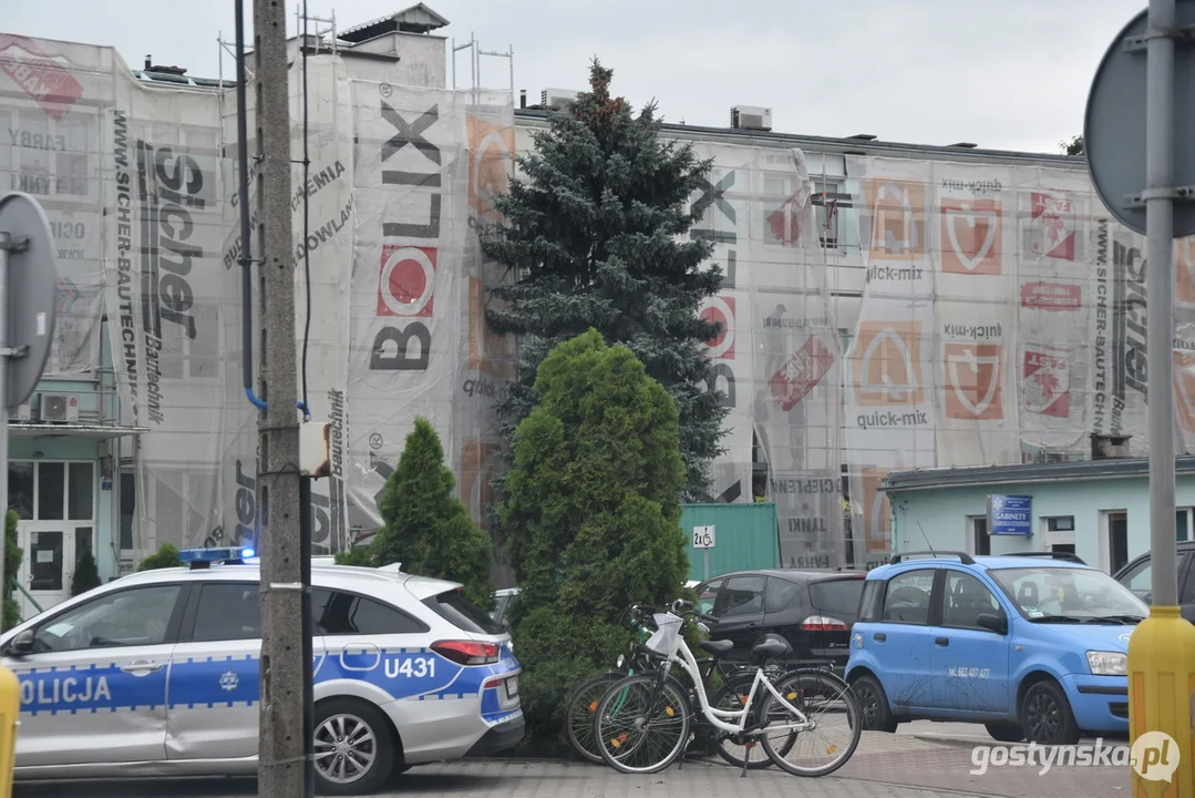 Kolizja rowerowa na Rondzie Solidarności w Gostyniu