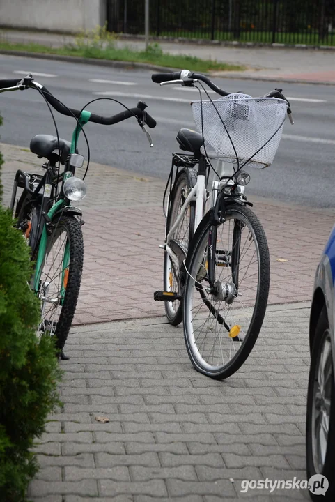 Kolizja rowerowa na Rondzie Solidarności w Gostyniu