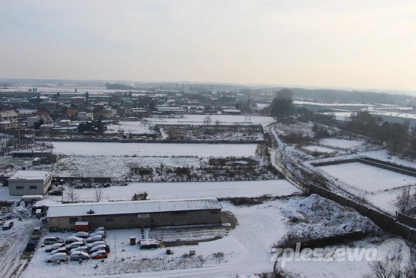 Panorama Pleszewa - widok z elewatora zbożowego