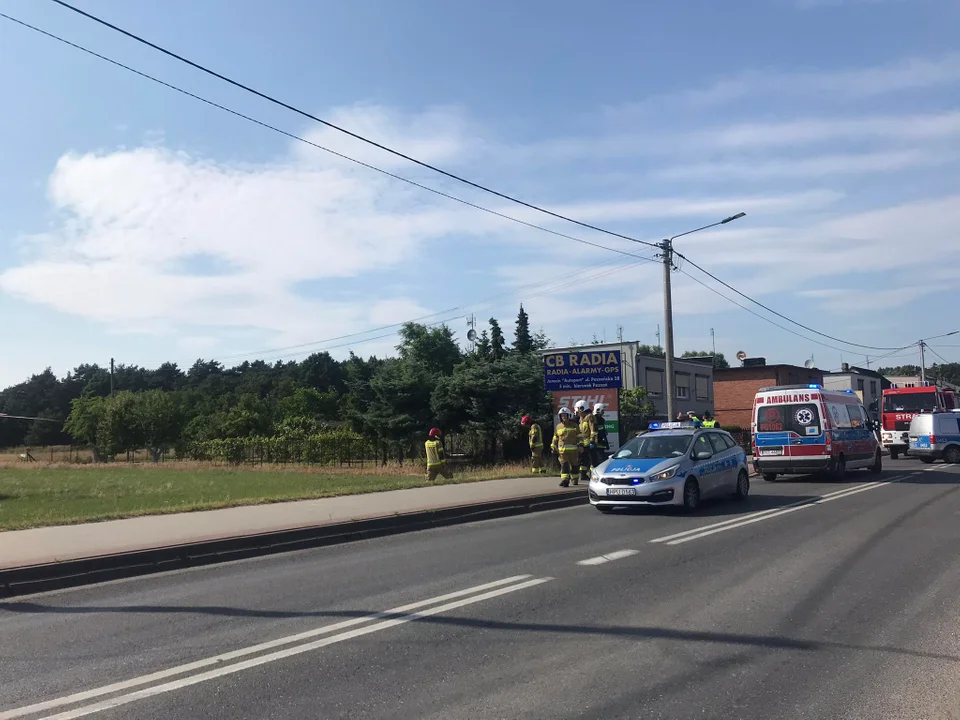 Wypadek hulajnogi na ul. Wrocławskiej w Jarocinie