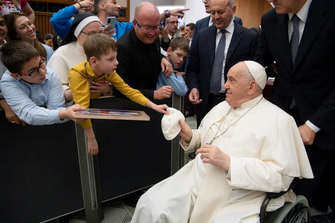 Chłopcy z Domu Chłopaków w Broniszewicach spotkali się z papieżem Franciszkiem - Zdjęcie główne