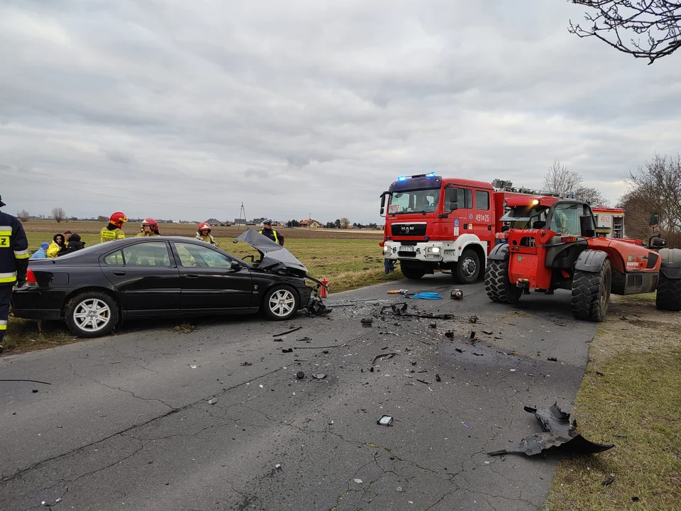 Wypadek na trasie Krotoszyn - Wróżewy