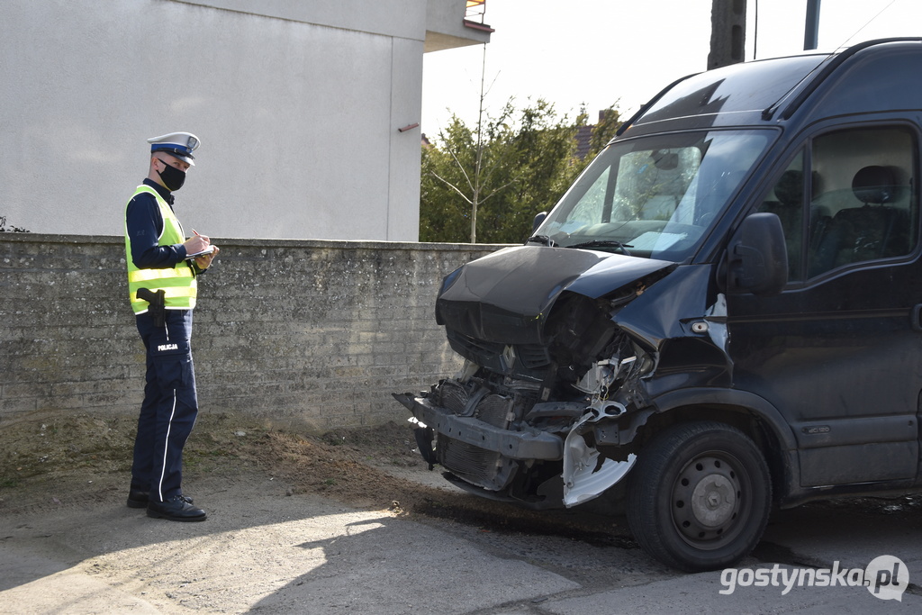 Wypadek na ul. Poznańskiej w Gostyniu