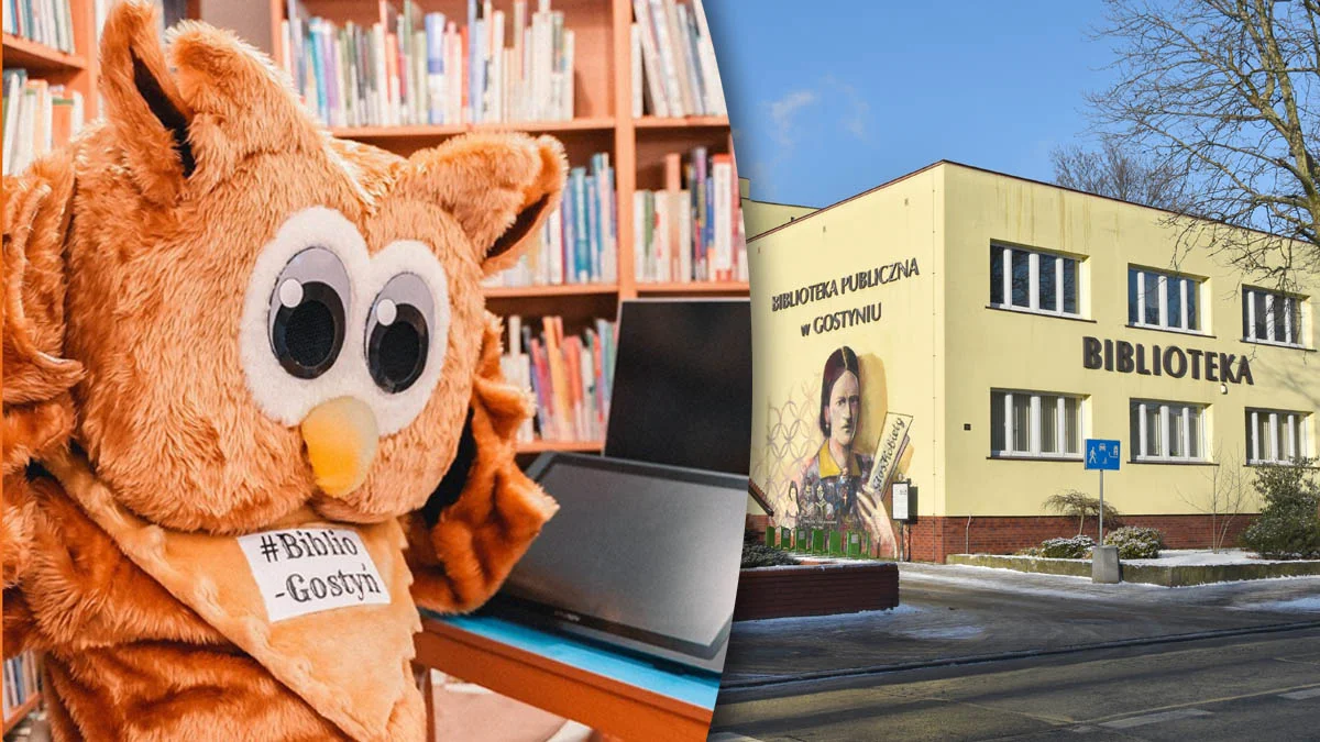 Biblioteka w Gostyniu ma swoją maskotkę. Zamieszkała tam pluszowa sowa, jako symbol mądrości - Zdjęcie główne