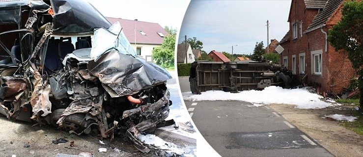 Bus uderzył w dom. Ranni kierowca i pasażerowie  - Zdjęcie główne