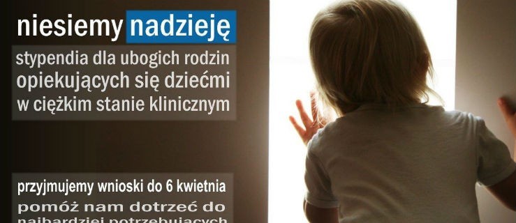 Stypendia dla dzieci w ciężkim stanie klinicznym - Zdjęcie główne