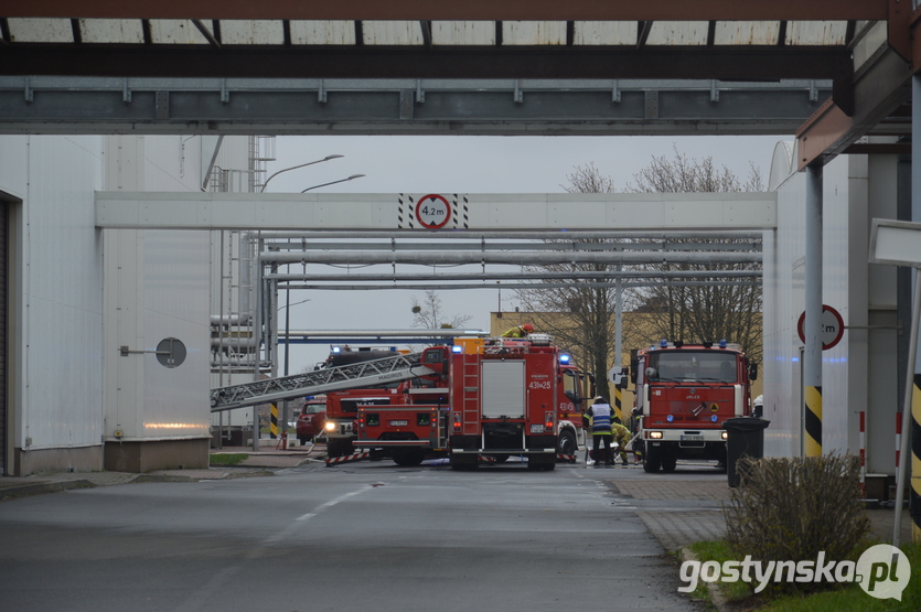 Pożar w budynku nowej proszkowni w SM w Gostyniu