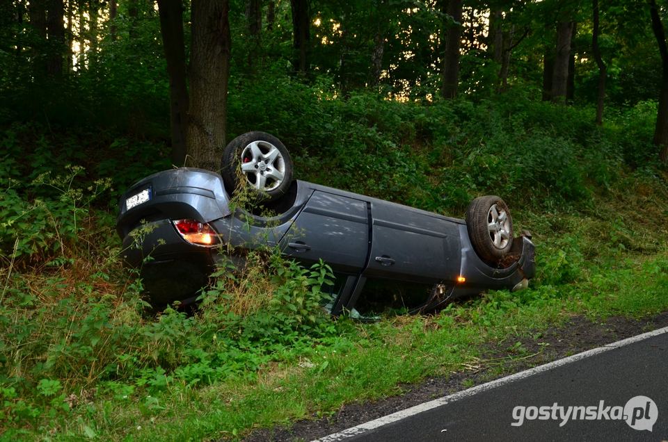 Borek Wlkp. W okolicy Studzianny kierująca samochodem marki Opel Astra nie dostosowała prędkości do warunków atmosferycznych, jakie panowały na szosie