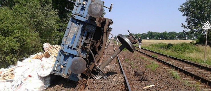 Wykoleił się pociąg. Saletra w rowie - Zdjęcie główne