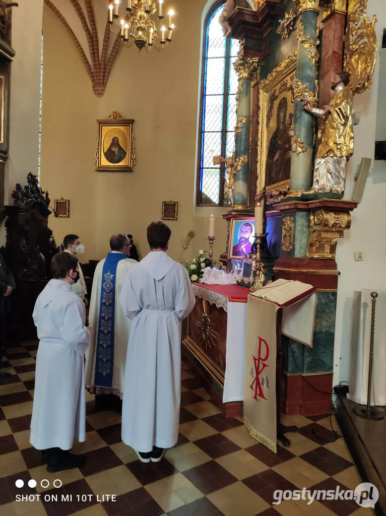 Poświęcenie obrazu - portretu bł. E. Bojanowskiego w gostyńskiej farze