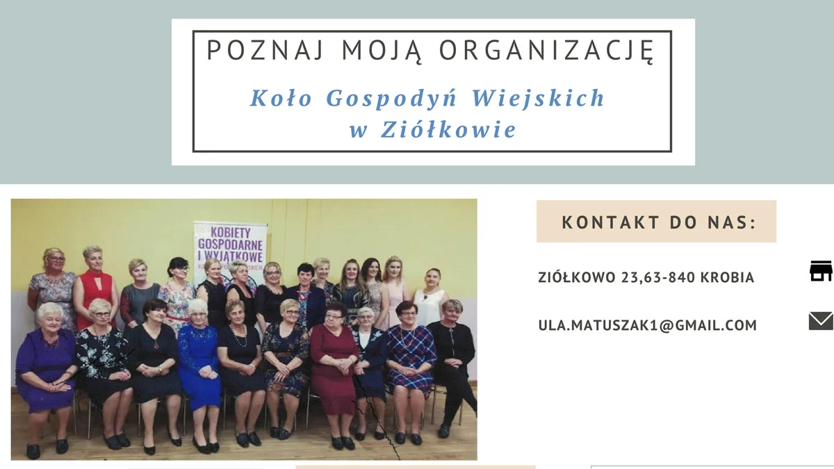 KGW Ziółkowo. Rozkręca się akcja „Poznaj moją organizację” - Zdjęcie główne