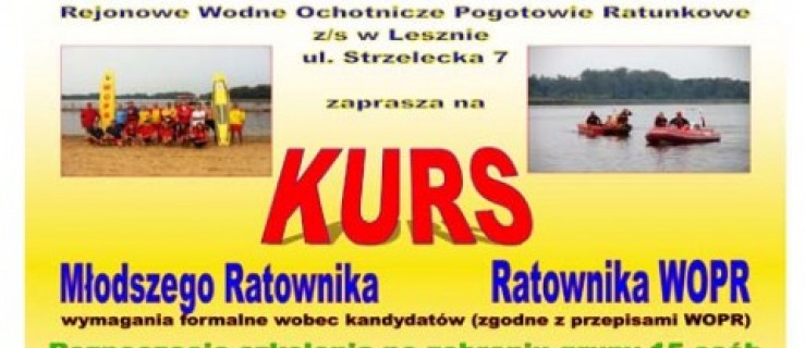 WOPR zaprasza na kurs - Zdjęcie główne