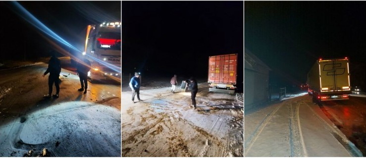 Od 5 godzin stoi i czeka z innymi na piaskarkę. Jest głodny i zdenerwowany - Zdjęcie główne